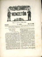 PEST "Budapest" (!)  1848.07.30.  Nemzetőr ,  Lap 5. Száma, Komplett - Historical Documents