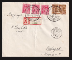 MAROSVÁSÁRHELY 1940. Visszatért, Ajánlot Levél Budapestre - Storia Postale