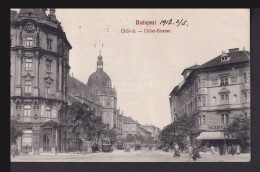 BUDAPEST 1912. Üllői út Régi Képeslap, Továbbküldéssel - Ungarn