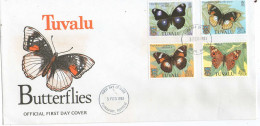 Tuvalu 1981, FDC - Butterflies