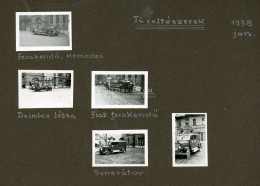 BUDAPEST Fire Department 1937-39. érdekes, Egyedi Amatőr Fotók ( 4,5*3cm), Magyarázó Szövegekkel 20db Albumlapon! - Beroepen