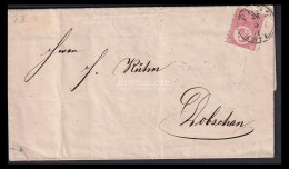 PEST 1871. Kőnyomat 5Kr Levélen Dobsinára - Lettres & Documents