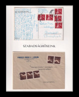 1949. Szabadsághőseink 5*8 és 5*12f   ( Visnyovszki 8f és 12f-es Kiállítási Anyagból ) - Lettres & Documents