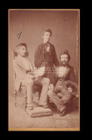 1875. Ca. Dvihally Család, Nevekkel, Visit Fotó - Antiche (ante 1900)