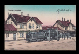 SEPSISZENTGYÖRGY 1916. Pályaudvar, Régi Képeslap - Ungheria