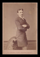 BÉCS 1880. Ca. Dr Székely : Gróf Vay Olivér, Cabinet Fotó - Antiche (ante 1900)