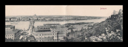 Delcampe - BUDAPEST 1898. Három Részes Panoráma Képeslap ( Nem Fért Be A Szkennerbe) - Hongrie