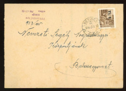 NŐTINCS 1946. Infla Levél Balassagyarmatra - Cartas & Documentos