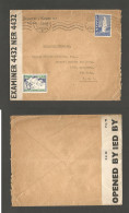 ICELAND. 1940 (12 Dec) Reykdavik - USA, NYC. Fkd Censored Envelope + Poverty Help Seal Jul 1940 / Island / KORVALDSENSFJ - Sonstige & Ohne Zuordnung