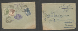 IRAQ. 1926 (9 March) Baghdad - Persia, Meshed Via Teheran. Reverse Multifkd Env At 45a Rate. - Irak