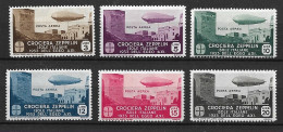 EGEO, AEGEAN, ITALY COLONIE 1933 AIR MAIL ZEPPELIN MH - Egeo