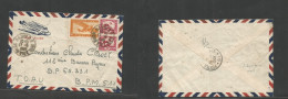 INDOCHINA. 1949 (17 May) Vietnam, Independance War. Hanoi - BPM 511. TOAU. French Military Multifkd Air Envelope. - Autres - Asie