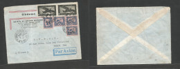 INDOCHINA. 1949 (16 Apr) Saigon - France, Paris. Air Multifkd Envelope. VF Comercial. - Autres - Asie