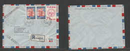 INDOCHINA. 1963 (21 Dec) Vietnam, Saigon - Switzerland, Krenzlingen. Registered Air Multifkd Env. - Altri - Asia