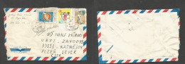 INDOCHINA. 1982 (3 April) North Vietnam. Hanoi - Czech Republic, Kaznejor. Air Multifkd Env. Nice Usages, Tied Cds. VF. - Autres - Asie