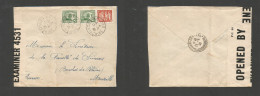 INDOCHINA. 1940 (11 June) Gocong - France, Marseille. Multifkd WWII Envelope. Small Village Origin. - Altri - Asia