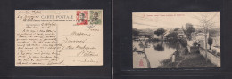 INDOCHINA. 1918 (23 Oct) Baolae, Tonkin - France, St. Etienne. Multifkd Ppc Incl Red Cross Issue, Tied Cds. Fine. WWI. - Altri - Asia