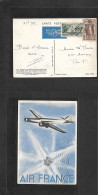INDOCHINA. 1937 (31 Oct) Saigon - Paris, France. Air Multifkd Ppc. Intern. Exposition Issue. Fine Item Reverse Rare. Air - Autres - Asie