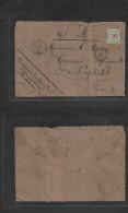 INDOCHINA. 1891 (24 Dec) Christmas Eve Day. Haiphong, Tonkin - Switzerland. FM / Military Service. Multifkd Envelope, Bu - Autres - Asie