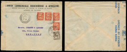 INDOCHINA. 1941 (29 March). Saigon - USA. Multifkd Env Via Hong Kong Censor Label. VF. - Autres - Asie