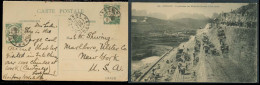 INDOCHINA. 1911 (1 Dec). Haiphong / Tonkin - USA. Fkd Postcard Coal Mine Open Air Photo. Rare. - Autres - Asie