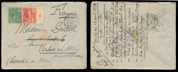 INDOCHINA. 1906 (15 April). Sept Pagodes / Tonkin - France. Multifkd Env Incl Number Margin 10c With Full Contains. VF.  - Autres - Asie