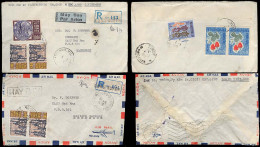 INDOCHINA. C.1970. Long - Xuyen - W. Germany. 2 Registr Multifkd Env / South Vietnam / Military Officers Mail. - Autres - Asie