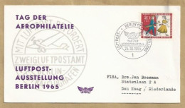 DE.- ERSTTAGSBRIEF. TAG DER AEROPHILATELIE LUFTPOST-AUSSTELLUNG BERLIN 1965. ERSTAUSGABE 24.10.1965. FDC. FDC. - 1948-1970