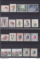 MONACO 1960 PRINCE RAINIER, FAUNE, FLORE, VUES Yvert 537A-550A NEUF** MNH Cote : 65,65 Euros - Unused Stamps