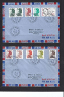 2 Courriers Philatéliques Pour La France. En Affranchissement Composé Du 18-3-1986 - 975 St Pierre Et Miquelon. TB - Storia Postale