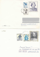 Poland Envelope (1050) Set4: Used Ck 86+87+96+100 Polish Kings (postal Circulation) - Entiers Postaux