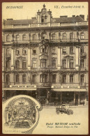 Budapest VII. Marosi Zsiga és Fia Meteor Szálloda és Nagy Kávéház, Régi Képeslap 19205. Ca. - Hongrie