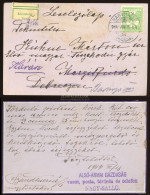 NAGYSALLÓ 1914. Továbbküldött Céges Levlap - Cartas & Documentos