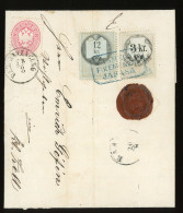 MOSONMAGYARÓVÁR 1864. Levél 5Kr és Illeték Bélyegekkel - Cartas & Documentos