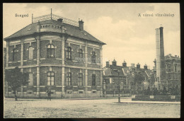 SZEGED 1921.  Városi Vízműtelep, Régi Képeslap - Alte (vor 1900)