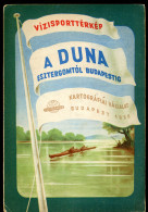 A Duna Esztergomtól Budapestig Vizisport Térkép 1958. - Sin Clasificación