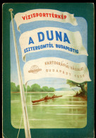 A Duna Esztergomtól Budapestig Vizisport Térkép 1958. - Non Classés