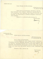 1941. Esterházy Móric Gróf, 2db Aláírt érdekes Tartalmú Levele A Rerum Novarum Emlékbizottsághoz - Historical Documents