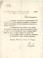 GYÖNGYÖS Tűzvész 1917. Kemény János 2db Aláírt Levele Esztergom Városához, Köszönet A Segélyekért. Ritka Dokumentum - Unclassified