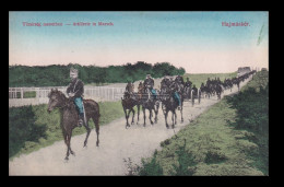 Hajmáskér, Tüzérség Menetben , Régi Képeslap 1912. - Guerre, Militaire