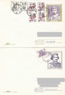 Poland Envelope (1052) Set4: Used Ck 85+86+87+88 Polish Kings (postal Circulation) - Entiers Postaux