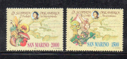 SAN MARINO 1990 , La Serie N. 1300/1301   ***  MNH . Colombo - Nuovi