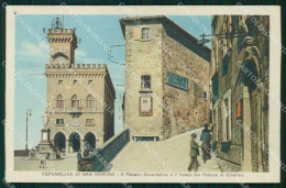 San Marino Città Palazzo Governativo Fianco Palazzo Giustizia Cartolina RT1102 - Saint-Marin