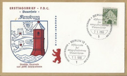 DE.- ERSTTAGSBRIEF. DAUERFERIE FLENSBURG. BERLIN 2. ERSTAUSGABE 7.1.1966. FDC. DEUTSCHE BAUWERKE AUS 12 JAHRHUNDERTEN. - 1948-1970