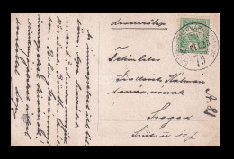 1907. Képeslap Székesfehérvár-Komárom Mozgóposta Bélyegzéssel - Cartas & Documentos