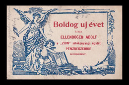 1910. Ca. Üdvözlő Kártya, A "Zion" Pénzbeszedője - Non Classés