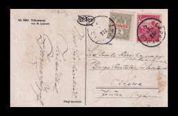 LÁZÁRFÖLD 1918. Képeslap, Egykörös Bélyegzéssel Sürgős Bélyeggel - Cartas & Documentos