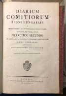 DIARIUM COMITIORUM / AZ ORSZÁGGYŰLÉS ÍRÁSAI Pozsony 1805. 101 +72l Korabeli Félbőr Kötésben, Tökéletes állapotban! - Old Books