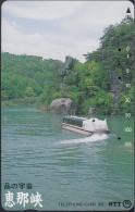 Japan  291-180  River With Motorboat - Japón