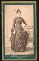 KOLOZSVÁR 1880. Ca. Császár : Hölgy, Visit Fotó - Alte (vor 1900)